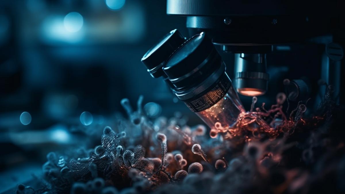 scientist-analyzing-bacterium-high-scale-magnification-generated-by-ai_49624600