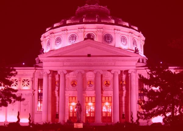 cancerul de san ateneul roman iluminat in roz pentru a 18 a oara