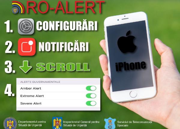 ro alert i pe toate telefoanele iphone