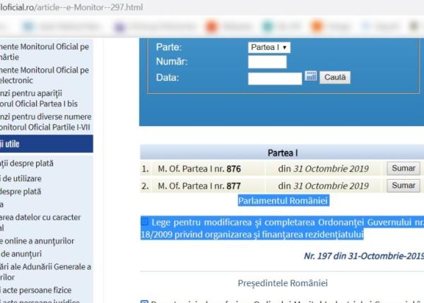 reziden iat 2019 legea reziden iatului in monitorul oficial mingea e in curtea ministerului sanata ii