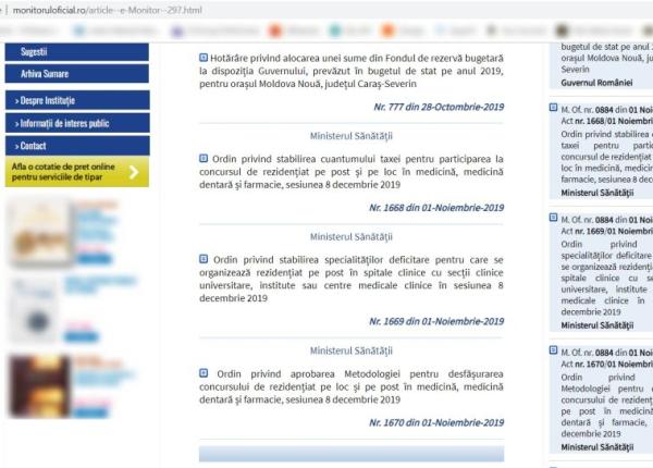 reziden iat 2019 in linie dreapta ordinele au aparut in monitorul oficial
