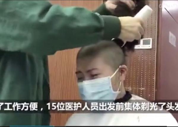 coronavirus china doctori e i asistente rase in cap imagini revoltatoare video