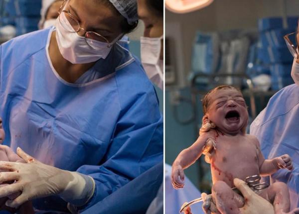 reac ia virala a unui bebelu in primele clipe de via a