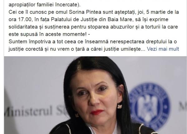 sorina pintea apropia ii familieil apel la solidaritate fa a de suferin a medicala a fostului ministru