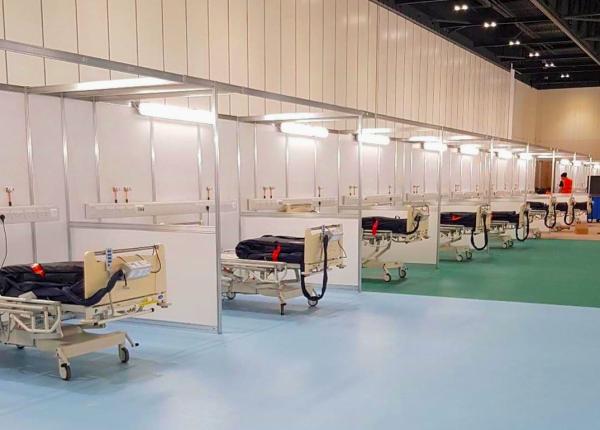 coronavirus cum a fost transformat un centru de evenimente in spital in doar noua zile