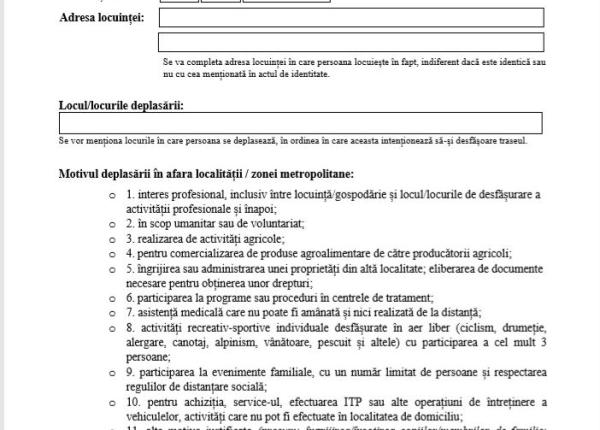 stare de alerta noua declara ie pe propria raspundere in ce condi ii ai voie sa ie i din ora