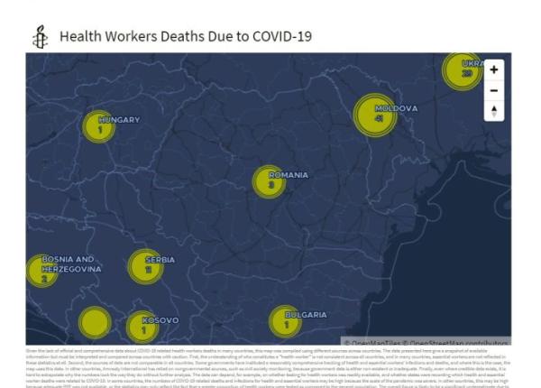 peste 7 000 de cadre medicale au murit de covid 19 in lume romania doar 3 cazuri raport amnesty international