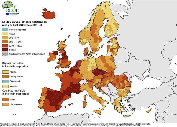 covid 19 ecdc romania i peste jumatate din statele ue in zona ro ie de risc epidemic