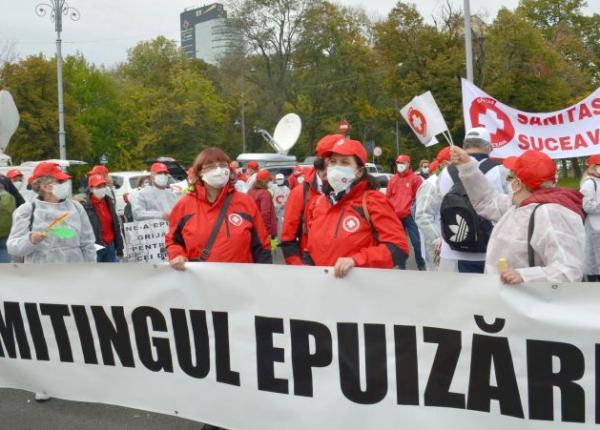 sanitas din nou in strada dupa intalnirea cu ministrul sanatatii