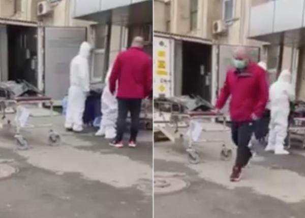 socant rudele celor decedati cu covid 19 obligati sa si identifice mortii afara in fata morgii