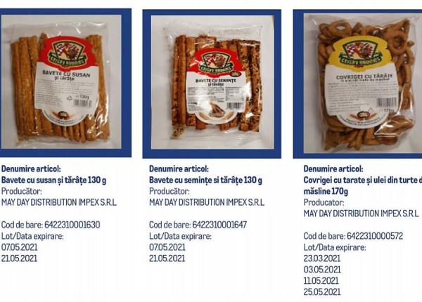 alerta ansvsa bavete si covrigi cu susan contaminati cu insecticid retrasi de pe piata