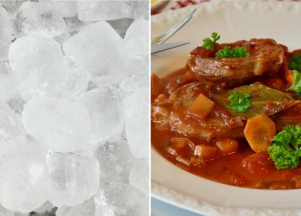 de ce sa pui un cub de gheata in farfuria cu mancare rezultatul te va uimi