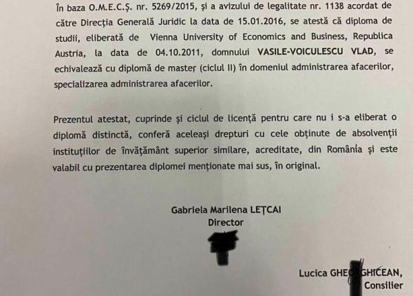 breaking news vlad voiculescu si a publicat diploma si certificatul care i o recunoaste in romania breaking news vlad voiculescu si a publicat diploma si certificatul care i o recunoaste in romania
