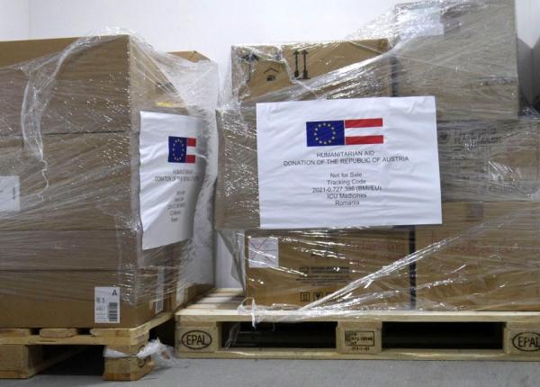 austria ne a trimis 1 075 de cutii cu diferite medicamente pentru pacientii covid 19 mecanismul european de protectie civila