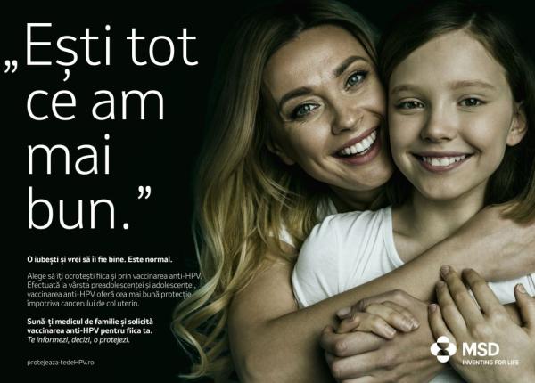 msd campanie de informare si constientizare privind infectia cu hpv si importanta vaccinarii anti hpv