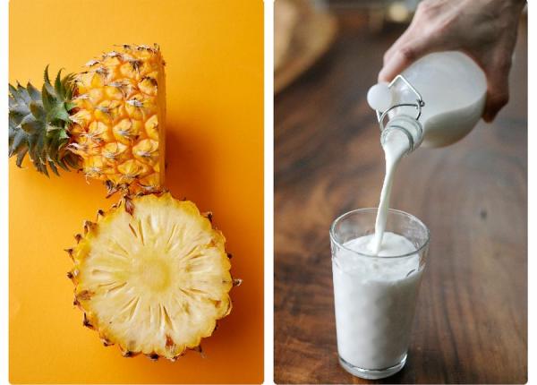 ananasul combinat cu lapte nu devine toxic mit spulberat de stiinta