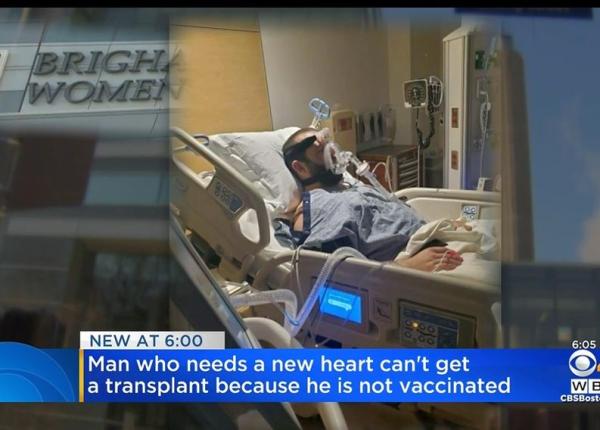 barbat eligibil pentru un transplant de inima refuzat pentru ca nu era vaccinat