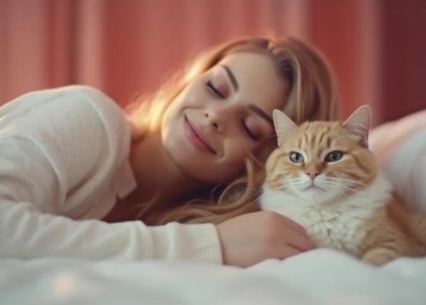 ce se intampla daca dormi cu pisica