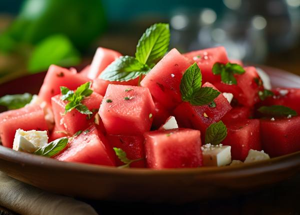 de ce sa mananci pepene rosu cu telemea