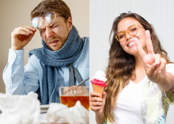 de ce sa mananci inghetata daca te doare in gat