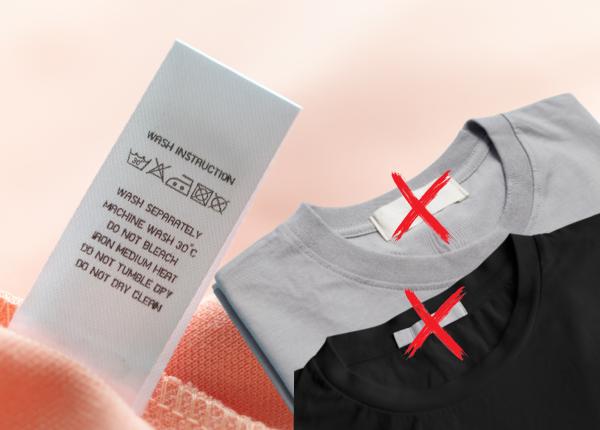 eticheta cum trebuie sa porti o bluza cu eticheta pe lateral