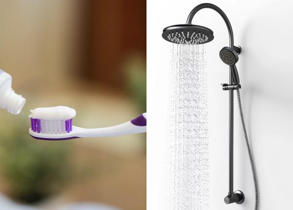 periuta de dinti si dusul habitatul perfect pentru virusuri