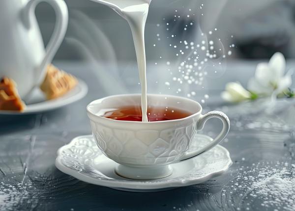 de ce adauga englezii lapte in ceai