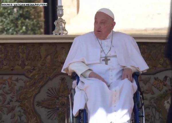 papa francisc prima aparitie publica dupa externare