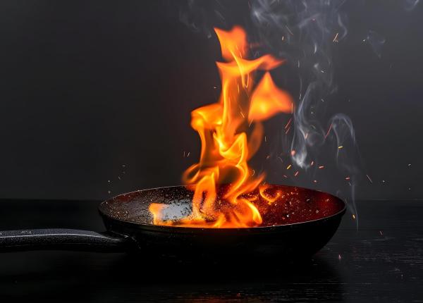 cum trebuie sa stingi uleiul care a luat foc in tigaie ce sa nu faci niciodata