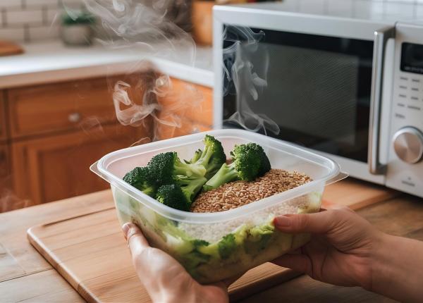 ce se intampla cu mancarea atunci cand o incalzesti la microunde in recipient de plastic