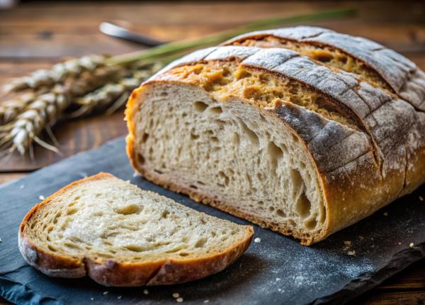 painea integrala fara framantare facuta intr un singur bol reteta simpla pentru coaja crocanta si miez moale