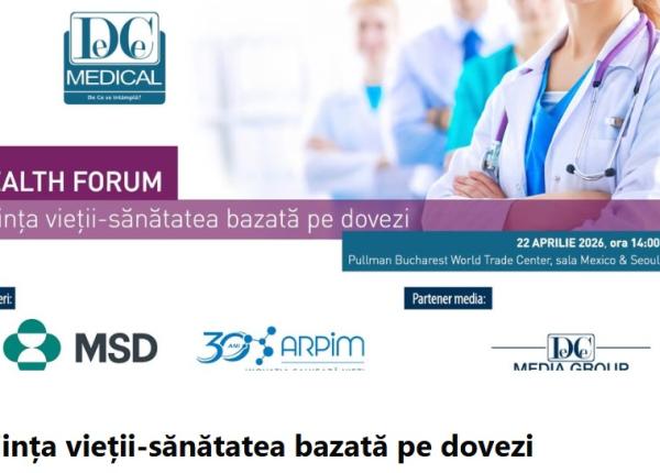 health forum stiinta vietii sanatatea bazata pe dovezi
