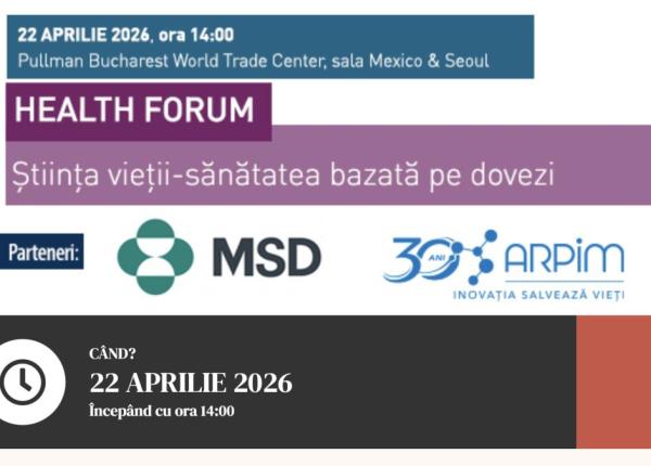 health forum stiinta vietii sanatatea bazata pe dovezi