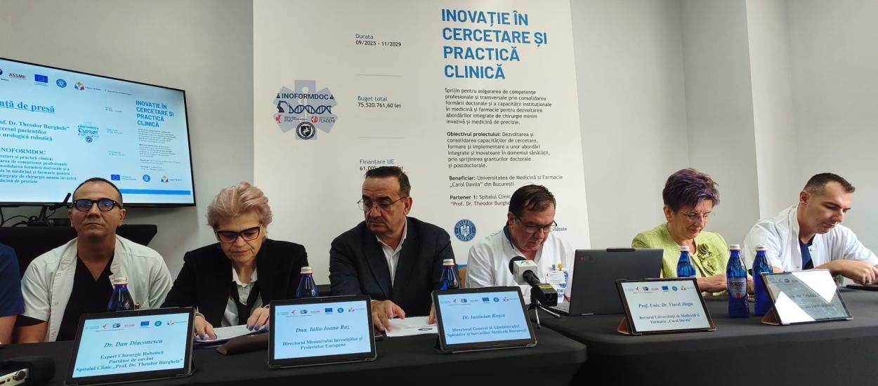 Robotul Da Vinci, folosit la Spitalul Clinic Prof. Dr. Theodor Burghele pentru operații de cancer. Ce beneficii au pacienții
